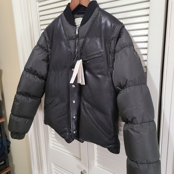 Gucci leather goose down puffer coat - Picture 3 of 16